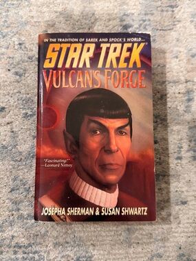Final price Star Trek: Vulcan's Forge Paperback Book - Red/Orange Cover